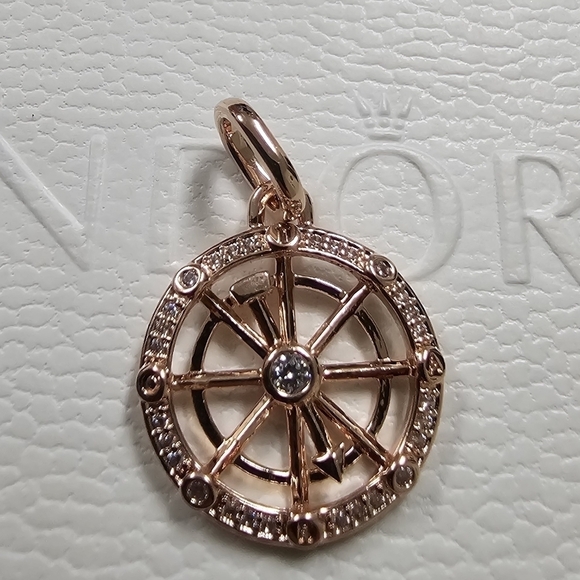 Pandora ME Wheel of Fortune Medallion Charm - Picture 4 of 7